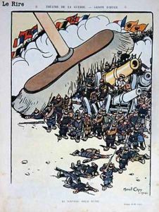 'The New Russian Broom', cartoon from 'Le Rire' magazine on 5th December 1914