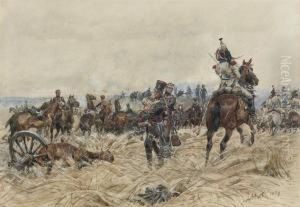 On The Battlefield by Jan Hoynck Van Papendrecht