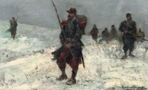 Dutch Infantry In The Snow