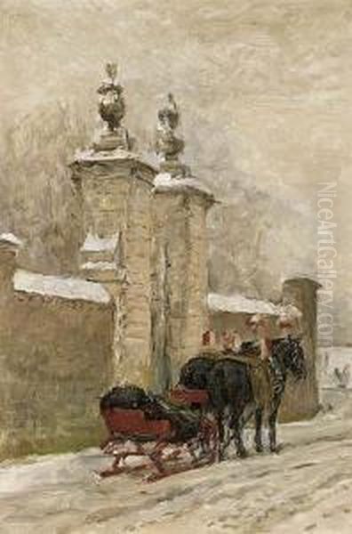 Barouche Of Prince Hendrik At
The Back Entrance Of The Royal Palace Huis Ten
Bosch The Hague - view 1