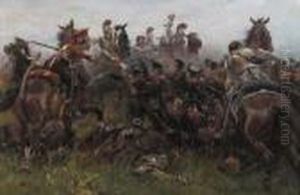 Royal Netherlands Infantry Of 
The 17th Battalion Light Infantry,waterloo, Quatre-bras, 1815 by Jan Hoynck Van Papendrecht