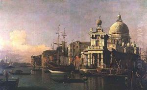 A view of the Dogana and Santa Maria della Salute