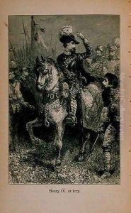 Henry IV (1553-1610) at Ivry, illustration from 'Little Arthur's History of France: From the Earliest Times to the Fall of the Second Empire', 1899 by Lady M. Chalcott
