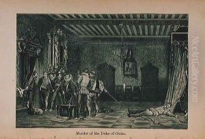 Murder of the Duke of Guise (1549-88) illustration from 'Little Arthur's History of France: From the Earliest Times to the Fall of the Second Empire', 1899 by Lady M. Chalcott