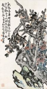 Flowers And Rock by Pu Hua