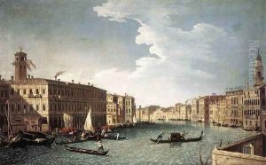 The Grand Canal with the Fabbriche Nuove at Rialto 1734-37