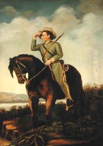 A Confederate Scout of General Turner Ashby at the Valley near Luray and New Hacket by J. A. Collins