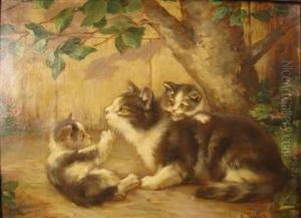 Mother Cat And Kittens - view 1