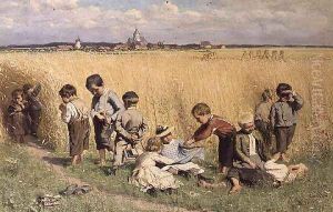 The Route to School by Emile Claus