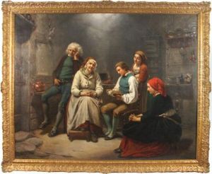 The Reading Hour by Carl Wilhelm Hubner