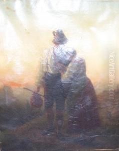 A Tender Farewell by Carl Wilhelm Hubner