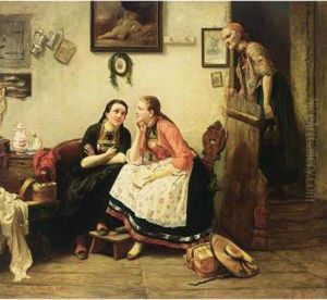 The Love Letter by Carl Wilhelm Hubner
