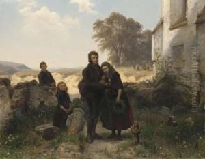 The Farewell by Carl Wilhelm Hubner