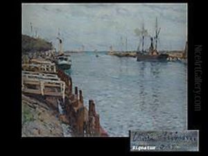 Hafeneinfahrt In Travemunde by Ulrich Hubner