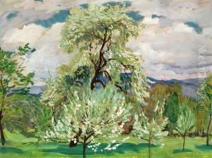 Obstgarten Im Fruhling by Antonin Hudecek