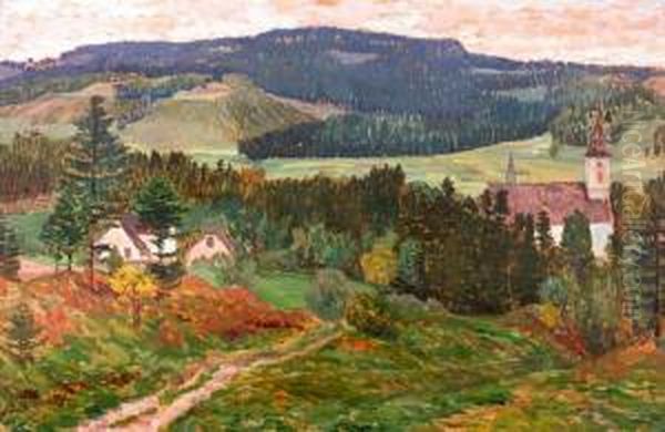 Krajina S Kostelikem - view 1