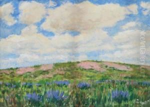 A Summer Landscape by Antonin Hudecek
