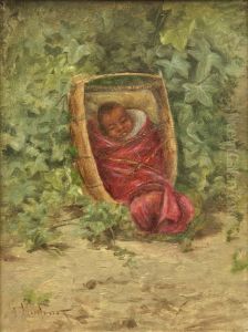 Pomo Indian Basket Baby by Grace Carpenter Hudson