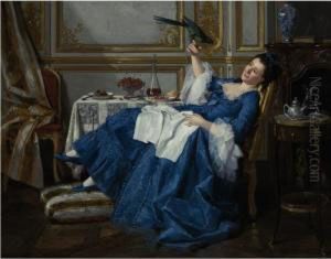 The Favorite Bird by Charles Desire Hue