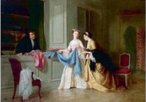 Le Marchand De Tissus by Charles Desire Hue