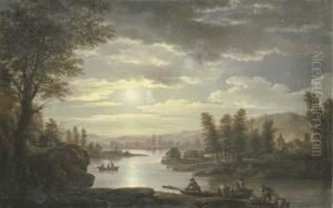 A Moonlit River Landscape A Moonlit River Landscape