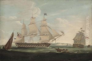 Lowther Castle
In Two Positions In The Channel Off Dover by William Huggins