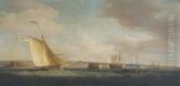Shipping In The Solent Off Portsmouth - view 1