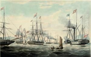 Yacht Conveying Her Majesty And Royal Consortto Edinburgh by William Huggins