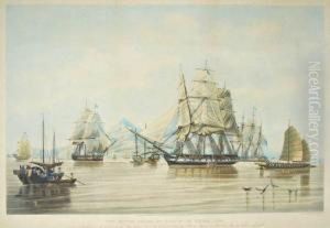 The Opium Ships At Lintin In China
