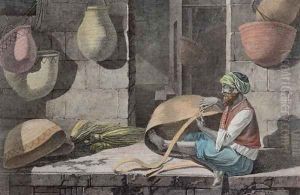 The Basket Maker, from Volume II Arts and Trades of Description of Egypt 1822 by Nicolas Jacques Conte