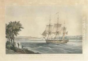 The East India Ship Mellish Entering Sydney, By E. Duncan by William Huggins