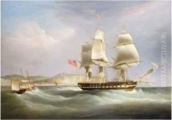 Blackwall Frigate'madagascar' Off Dover - view 1