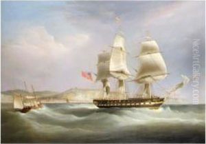 Blackwall Frigate'madagascar' Off Dover by William Huggins