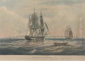 Georgetown, Demerara, The Barque
Caesar, Captain Frances Sims,entering The Harbour, September 1839, By
C. Rosenberg by William Huggins