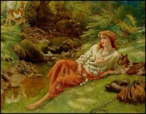 In The Forest Of Arden by Arthur Hughes