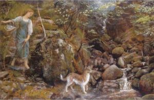 An Ayrshire Glen by Arthur Hughes