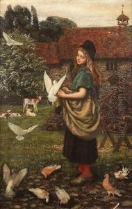 The Pet Of The Farm by Arthur Hughes