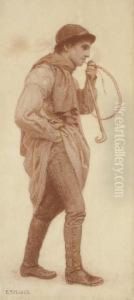 The Pipe Smoker by Edward Robert Hughes
