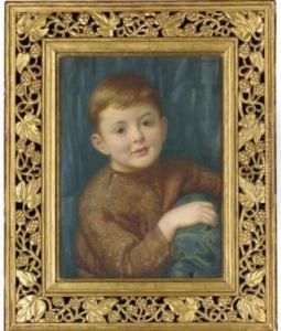 Portrait Of Christopher Garnett, Half-length, As A Child Portrait Of Christopher Garnett, Half-length, As A Child