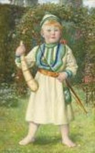 A Viking: Portrait Of Harold Norbury by Edward Robert Hughes