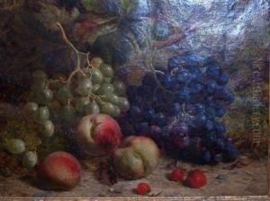 Still Life With Fruit On A Mossy Bank