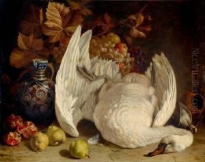 Still Life With Fruit And Game by William Hughes