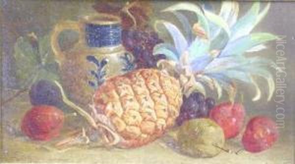 Still Life With Pineapple And Plums - view 1