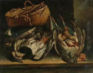 Still Life Of Dead Pheasants by William Hughes