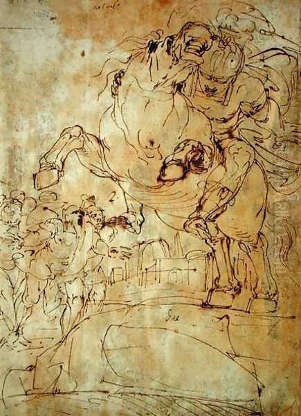 Marcus Curtius jumps into the Abyss, c.1574 - view 1