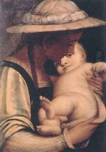 Virgin and Child 1550s by Luca Cambiaso