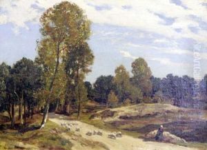 Shepherd On A Roadway