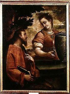 Christ and the Woman of Samaria, c.1575-80 by Luca Cambiaso