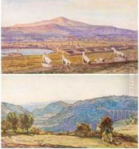 A Folio Of Watercolours Of Greek Views by Herbert Hughes Stanton