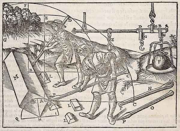 Methods of moving stone blocks, from 'Di Lucio Vitruvio Pollione de architectura a libri dece', 1521 - view 1